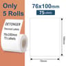 Portable Label Printer  DP30S Bluetooth Thermal Barcode Sticker Maker Via WePrint For Android IOS