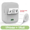 Portable Label Printer  X2P50 Bluetooth Inkless Sticker Maker With White Color Round  Transparent S