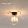 Nordic Modern Ceiling Light  Iron And Acrylic E27 Lamp In Black Or Gold For Living Room Hall And Co 6