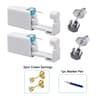 2PCS Disposable Ear Piercing Kit  Builtin Stud Guns  Bonus Cubic Zirconia Earrings  Safe  Easy Home