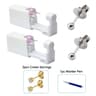 2PCS Disposable Ear Piercing Kit  Builtin Stud Guns  Bonus Cubic Zirconia Earrings  Safe  Easy Home
