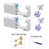 2PCS Disposable Ear Piercing Kit  Builtin Stud Guns  Bonus Cubic Zirconia Earrings  Safe  Easy Home