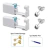 2PCS Disposable Ear Piercing Kit  Builtin Stud Guns  Bonus Cubic Zirconia Earrings  Safe  Easy Home
