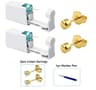 2PCS Disposable Ear Piercing Kit  Builtin Stud Guns  Bonus Cubic Zirconia Earrings  Safe  Easy Home