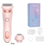 2in1 Electric Ladies Shaver  Bikini Trimmer  Waterproof IPX7 Hair Removal For Face Underarms Legs