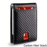 Slim RFIDBlocking Smart Wallet For Men  Synthetic Leather Credit Card Holder With Money Clip  Ultra