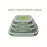 Collapsible Silicone Food Storage Containers Set  Stackable SpaceSaving Microwave  Freezer Safe Lun 10