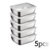 Stainless Steel Food Storage Containers With Flip Top Lids Reusable Kitchen And Fridge Organizers 10