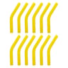 12pcs Silicone Straw Sleeves Reusable Straw Tips Food Grade Colorful Straw Covers Bendable Straw Ac 7