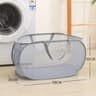 Horizontal Foldable Laundry Basket Mesh Cloth Breathable Laundry Hamper Large Capacity Storage Bask 16