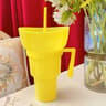 2 In 1 Snack And Drink Cup With Handle Portable Popcorn And Beverage Container For Kids And Adults 9