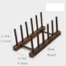 Bamboo Dish Drying Rack With Drainboard  Wooden Plate Bowl Cup Organizer For Kitchen Counter 10