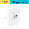 Transparent Adhesive Wall Hooks  Strong NoDrill Hangers For Kitchen  Bathroom 6