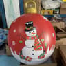 60cm Inflatable Christmas Candy Ball  PVC Santa  Tree Ornament For Outdoor Holiday Decor 12