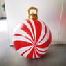 60cm Inflatable Christmas Candy Ball  PVC Santa  Tree Ornament For Outdoor Holiday Decor 23