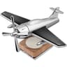 Solar Powered Airplane Car Diffuser With Wooden Base For Home And Office 7