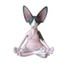 Whimsical Sphynx Buddha Cat Figurine  Meditation Yoga Happy Cat Sculpture For Home  Garden Decor 8