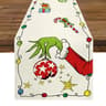 Grinch Christmas Table Runner Decor 5