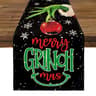 Grinch Christmas Table Runner Decor Black 0