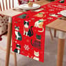 Christmas Cat Wreath Table Runner 2