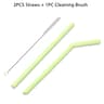 Reusable Silicone Drinking Straws Set 9