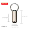 304 Stainless Steel Waterproof Mini Portable Sealed Container With Keychain 11