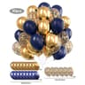 White And Gold Party Balloon Set 9