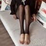 Heart Print Thermal Fleece Tights Skin Effect Winter Leggings 18