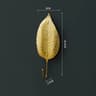 Gold Leaf Metal Wall Hooks Decorative Towel And Clothes Hanger 13