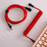 Coiled Aviator Keyboard Cable USB C 12