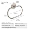 SelfAdhesive Stainless Steel Towel Ring 12