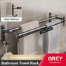 No Drill Aluminum Double Bar Towel Rack 13