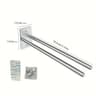 Wall Mounted Double Rod Towel Holder 8