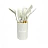 Silicone Kitchen Utensil Set With Wooden Handles 9