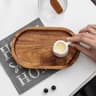 Oval Solid Wood Serving Tray 5