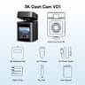 Baseus 3K Front  Rear GPS Dash Cam With 24H Parking Support 16
