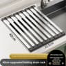 304 Stainless Steel Foldable Sink Drain  Storage Rack 11