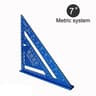 7 Inch Aluminium Alloy Triangle Ruler Speed Square 12