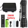 High Power Rechargeable LED Tactical Flashlight With Zoom 10