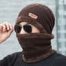 Winter Fleece Beanie Scarf Set For Cold Weather 9