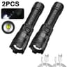 High Power Tactical LED Flashlight With Zoom And Display 11