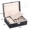 Double Layer Wooden Jewelry Box 17