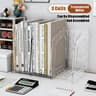 A4 Transparent Acrylic Vertical Desktop Organizer Shelf 14