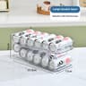 Double Layer Self Rolling Fridge Can Organizer 9