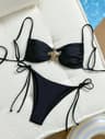 Womens Metal Starfish Bikini Set TieSide 2Piece Swimsuit 5