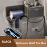 WallMounted Hair Dryer And Straightener Holder Organizer 15