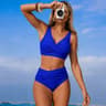 VigoBreviya Strapped High Waist Push Up Bikini Set 21