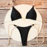 Heart Print Brazilian Halter Bikini Set 6