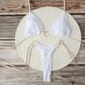 Heart Print Brazilian Halter Bikini Set 9