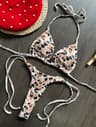 RUOTONGSEPT Leopard Push Up Thong Bikini Set 0